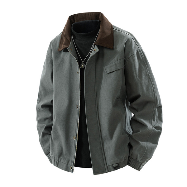 Autumn corduroy Japanese retro trend jacket for leisure