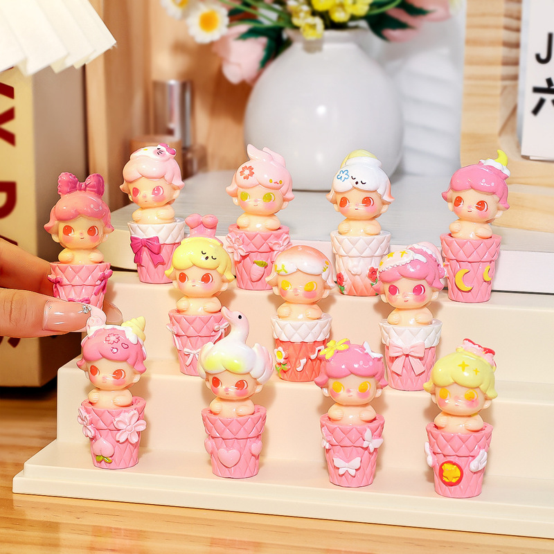 さくらカップ Diddy 樹脂かわいい人形 diy デスクトップ装飾品 Douyin ライブルームペアリングブラインドボックス卸売|undefined