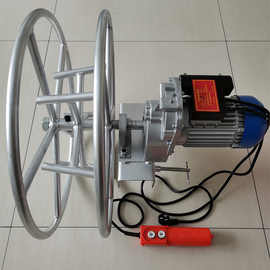 手动钢丝绳收绳器手摇绳机电动吊篮缠盘电动绳器线材卷收绳器电缆