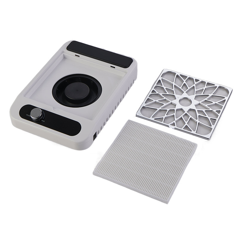 aspirador de uñas de alta potencia silenciosa succión gran aspirador de escritorio ajustable de velocidad con pantalla de filtro herramienta de manicura