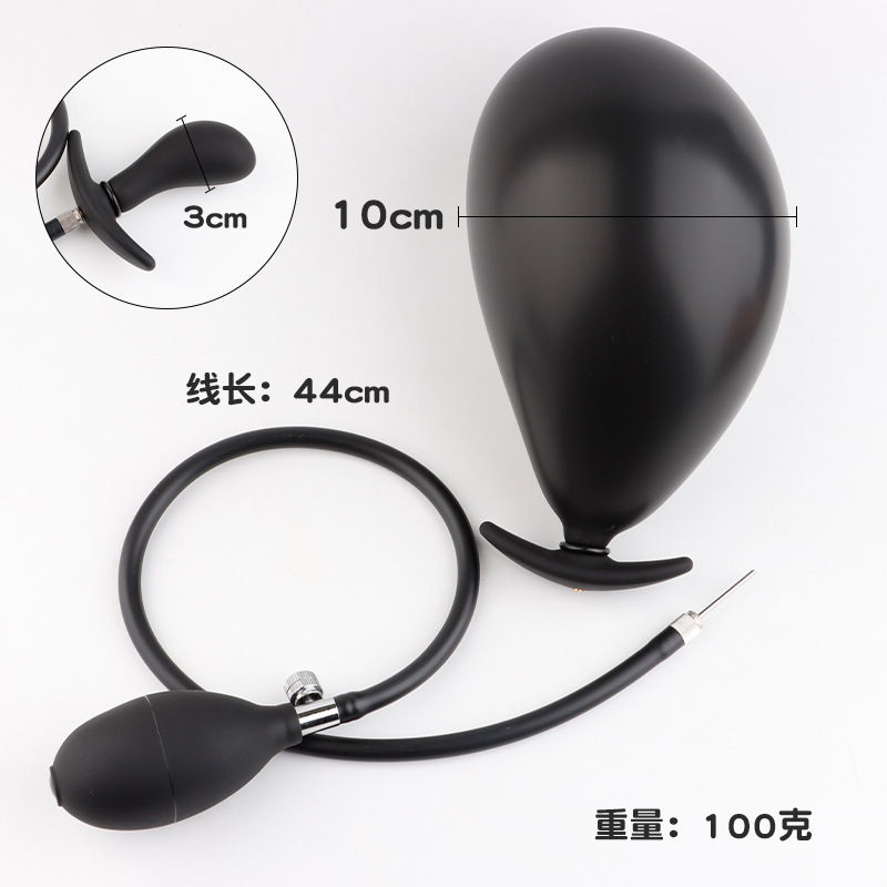 Inflatable Anal Plug Silicone Expander Trainer with Manual Pump Control — detail image 12