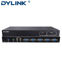 ����VGA KVM USB 4���ГQ������ʽPS2�I��OSD����4�M1��