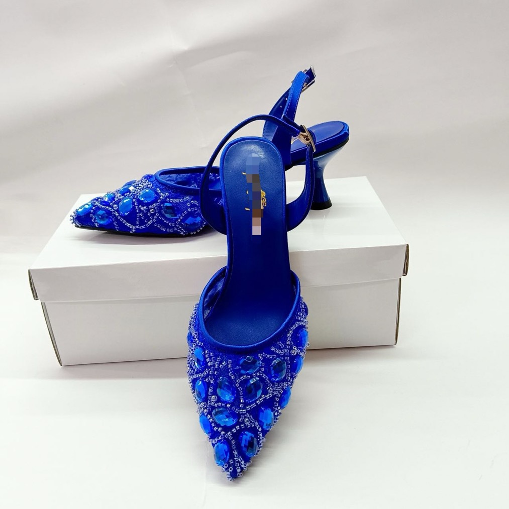 Zapatos de diseño italiano de alta gama para bodas, zapatos de mujer, encaje de diamante de verano, sandalias de talón alto