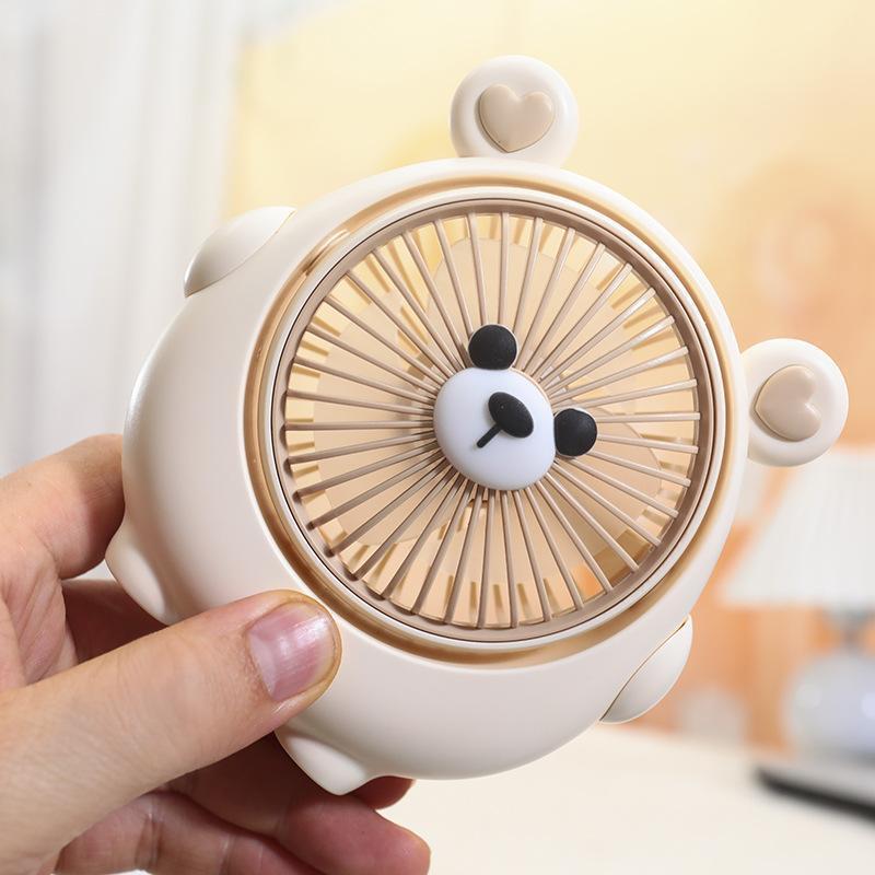Cute adjustable bedside handheld air fan for bed