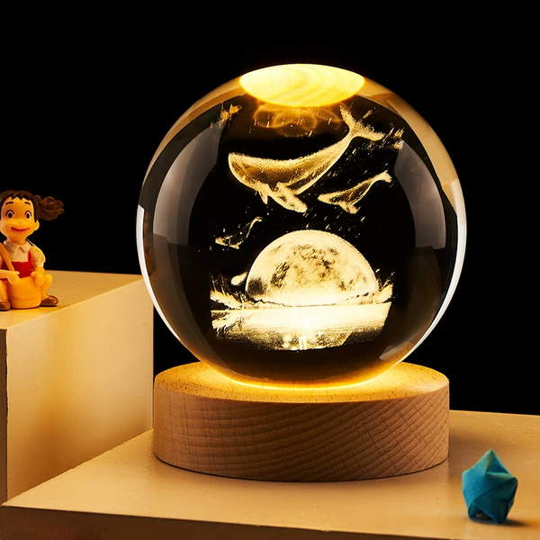 Leaping time and space 6cm warm light+ritual bag base engraving