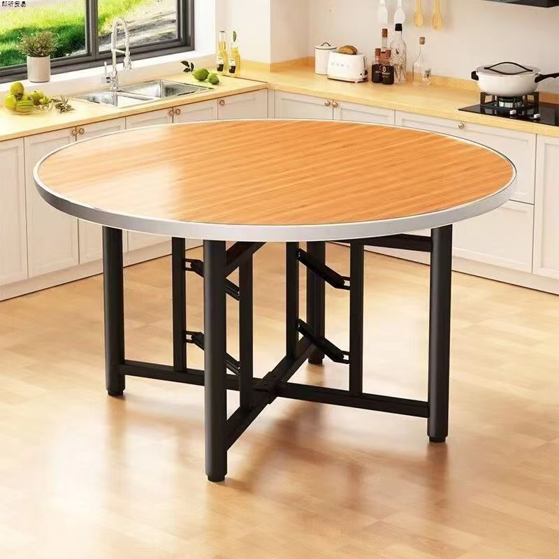 Dining Table for Home Use, Round Tabletop, Solid Wood Folding Table, Household Turntable, Hotel Foldable Cedar Wood Round Dining Table Dining Table for Home Use, Round Tabletop, Solid Wood Folding Table, Household Turntable, Hotel Foldable Cedar Wood Round Dining Table