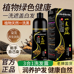 1本の黒染毛剤は500ミリリットルで白髪を覆い、白黒で黒植物の温和な泡染クリーム卸売りをしやすい