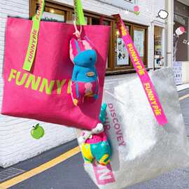 斜挎杜邦纸袋定制文创手机化妆包逛街水洗杜邦纸手提袋定做印logo