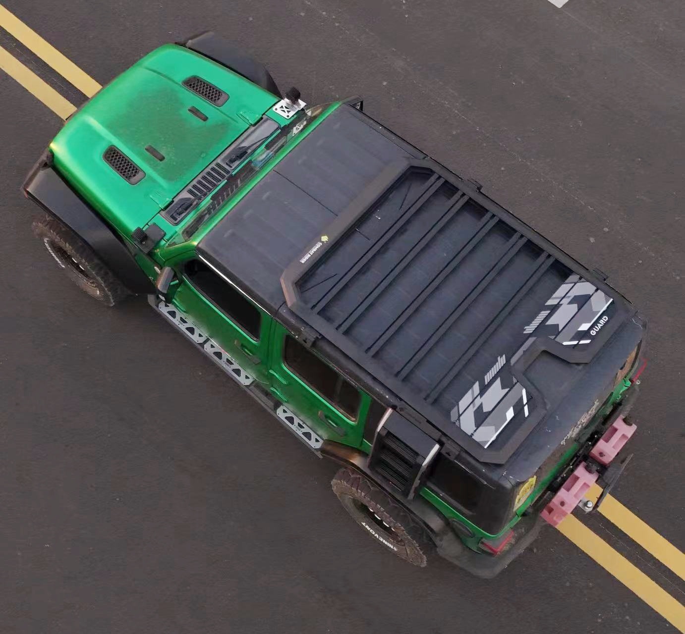 Wrangler Roof Luggage Rack Ladder Side Ledger Off-road Refit Roof Expansion Platform Outdoor Storage Rack Travel Rack
