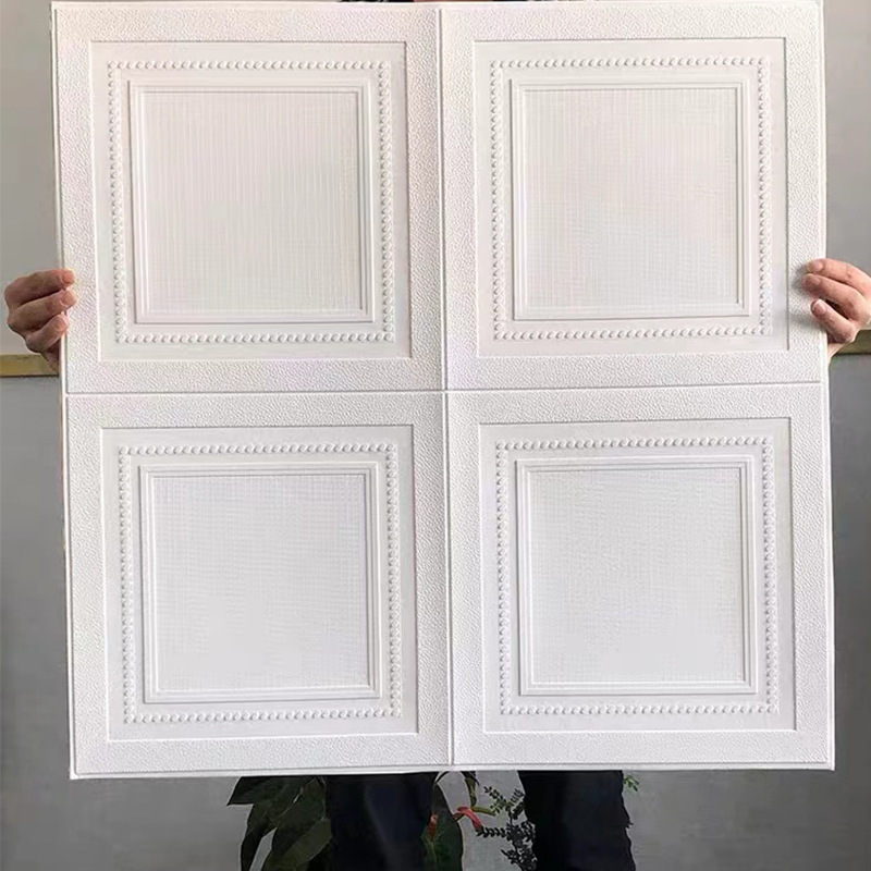 Wallpaper 3D self-adhesive square white wall stickers living room TV background wall foam soft bag wood grain stickers Wallpaper 3D self-adhesive square white wall stickers living room TV background wall foam soft bag wood grain stickers