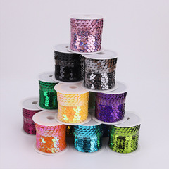 Direct Manufacturer Wholesale Glitter Edge Fashion Accessory 6mm Laser AB Color Threaded Glitter Edge One Piece Drop Shipping