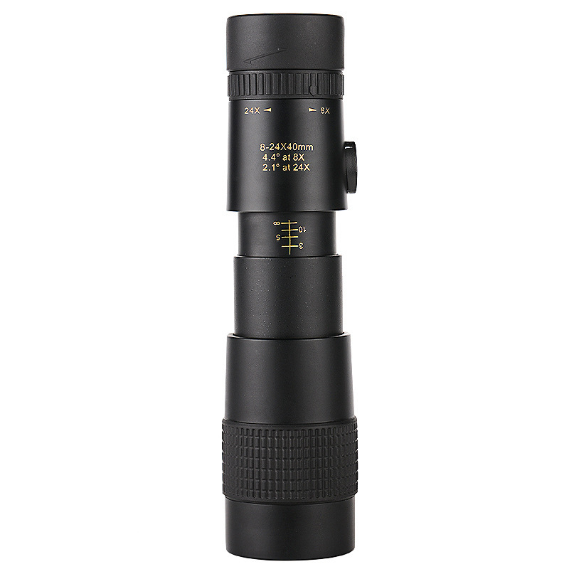 户外变倍单筒望远镜 8-24X40大口径微光夜视 便携天文望远瞄准镜