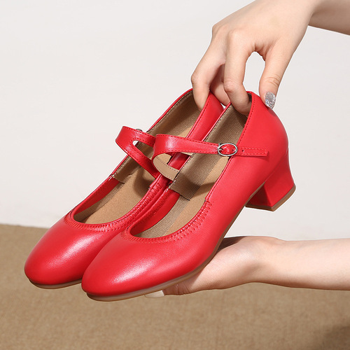  New Double Climbing Square Dance Shoes Dance Shoes Women's Soft Sole Dance Shoes Summer Dance Shoes Women's Practicing Teacher Shoes