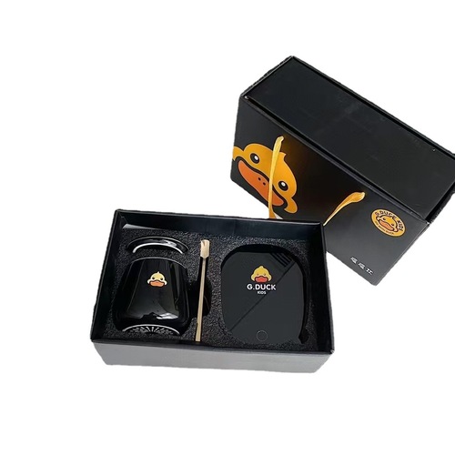 G.DUCK Hello Little Yellow Duck Automatic Heating Intelligent Insulated Cup 55° Warm Cup Personalized Creative Cup Couple Cup