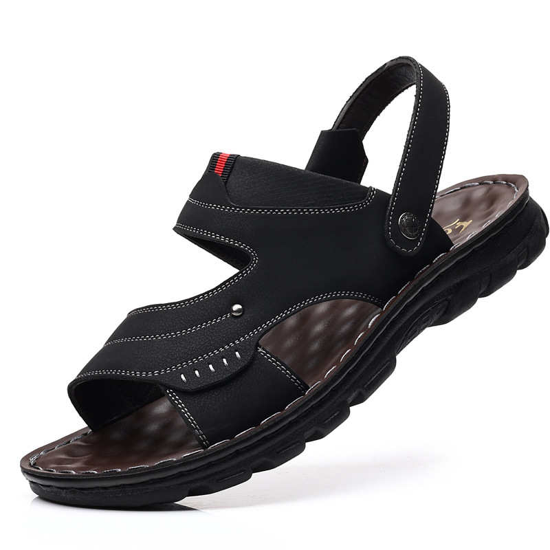 Summer For Men, Non-slip Soft Sole, New Fashionable Casual Popular Wear-resistant Outdoor Beach Men's Sandals_voghion.com