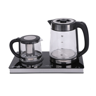 DESSINI Cheap Price Hot Sale Electric Water Kettle Glass with Pallet Cover Hotel