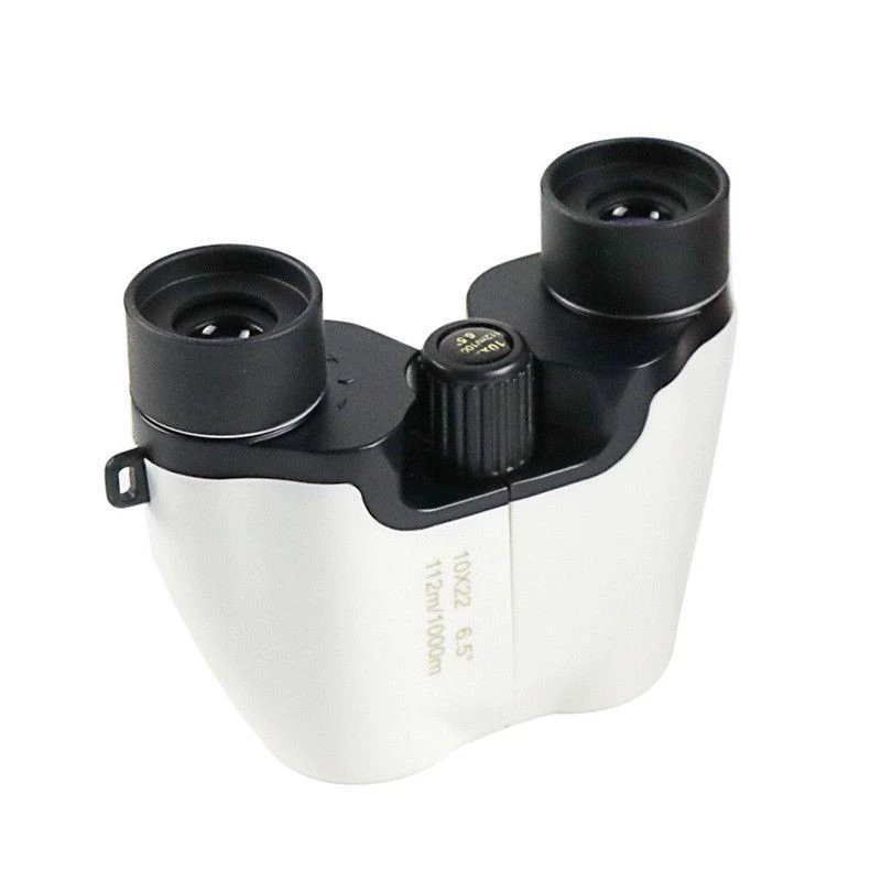 Ручной мини-бинокль Paul 10x22, удобный, легкий, с высоким разрешением, с большим увеличением, черно-белый, карманный, широкоугольный.