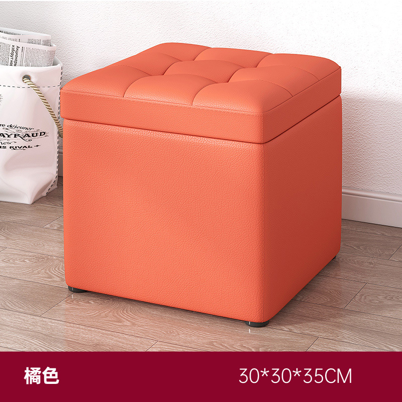 ❧❦♡【업그레이드 버전】 가죽 오렌지색 30*30*35cm❧❦♡네