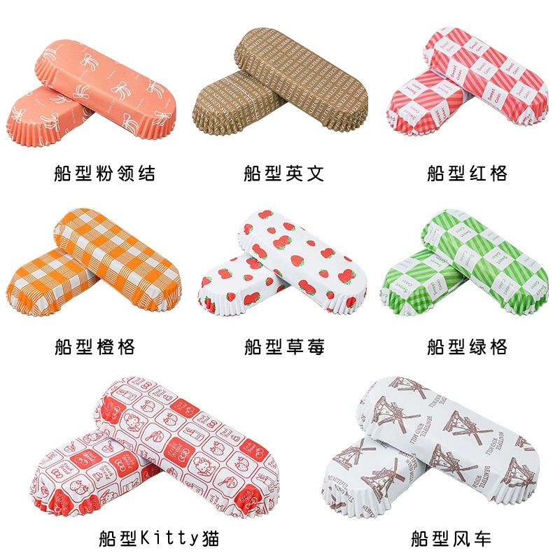 Высокая температура лодки формы любимчика покрытие специальный торт кекс анти-масляная бумага выпечки Плесень производителей оптом