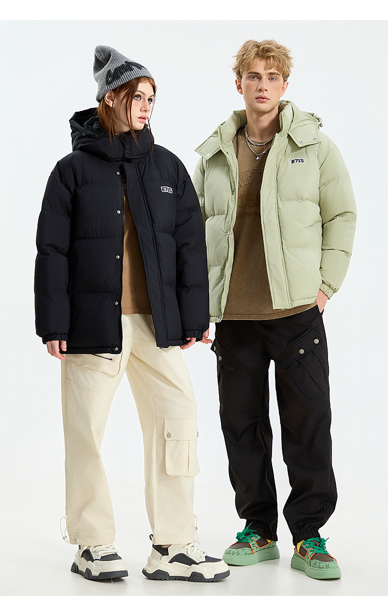 Giacca in cotone con cappuccio tinta unita 2025, giacca invernale in cotone ampia e spessa, cappello staccabile, giacca in cotone e giacca calda_voghion.com