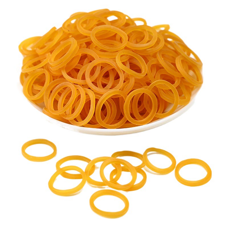 Оптовая Продажа с фабрики прозрачная желтая Резинка резинка кольцо из воловьей кожи 06 08 офисная резинка оптом