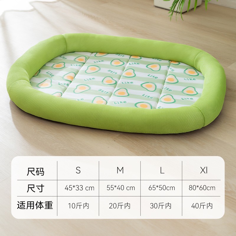 Primavera y verano perro Big Eye Monster cojín fresco sofá perrera nido de gato nido de mascotas Peluche pequeño perro estera
