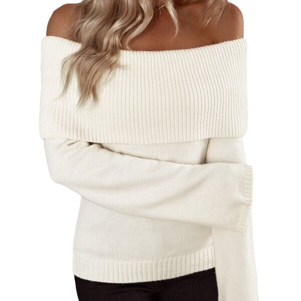 sexy knitted long-sleeve