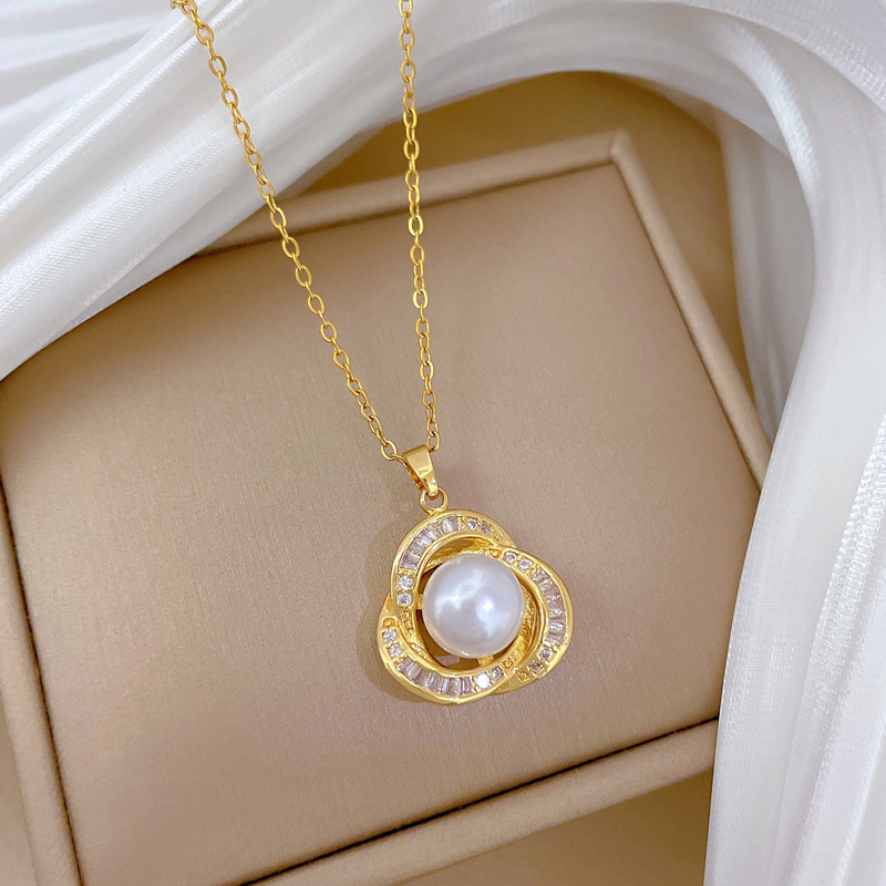Collana elegante a catena con diamanti da donna gioiello versatile_voghion.com