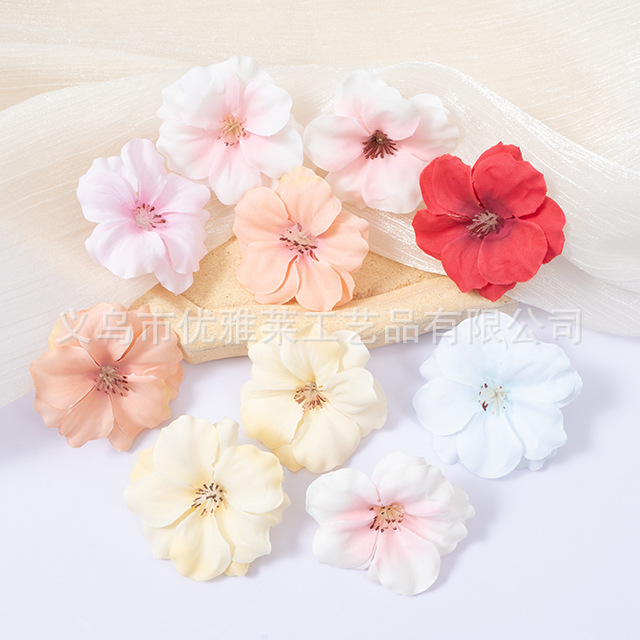 simulation 6cm flower head artificial flower flower floret flower accessories diy hair accessories clothing wreath bouquet flower decoration accessories