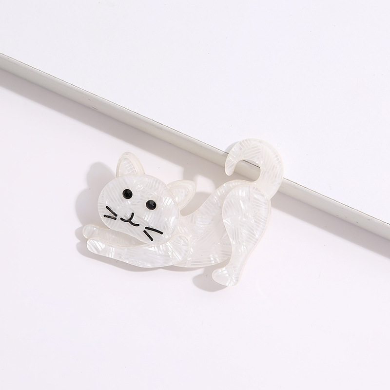 Unisex Gender Simple Style Pin Cat Arylic Plating Unisex Brooches