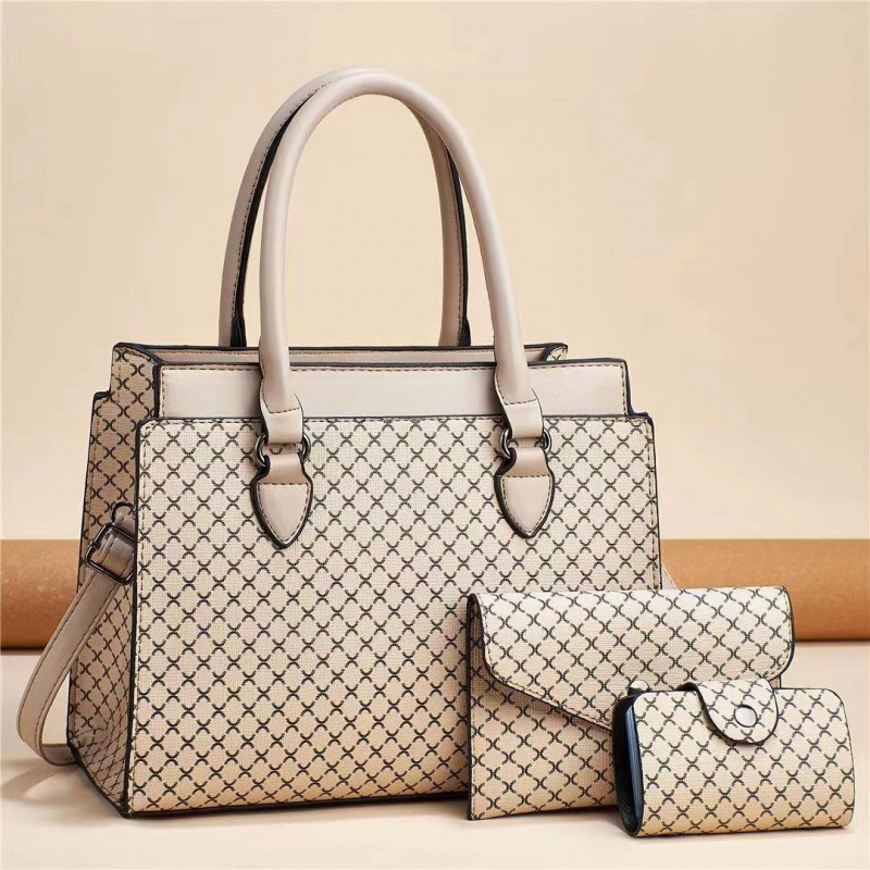Baja de tres piezas para niños 2025 bolsos de moda casuales de gran capacidad impresión de color contraste bolsos de hombro