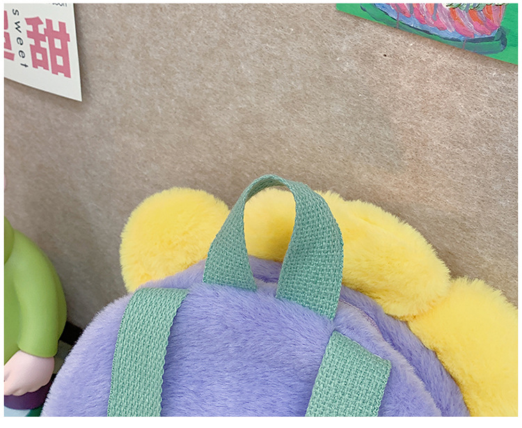 Cartoon plush toy backpack, new autumn and winter style, cute and girlish girl backpack, fashionable storage small backpack wholesale undefined