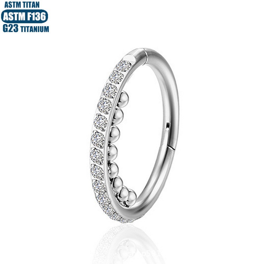 Pointed titanium steel lip stud product view