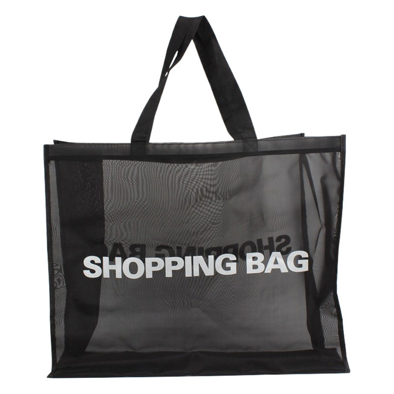 Bolso de malla estilo celebridad de internet, bolso de playa semitransparente, bolsa portátil para guardar artículos mojados de gimnasio y natación, personalizable. image 1