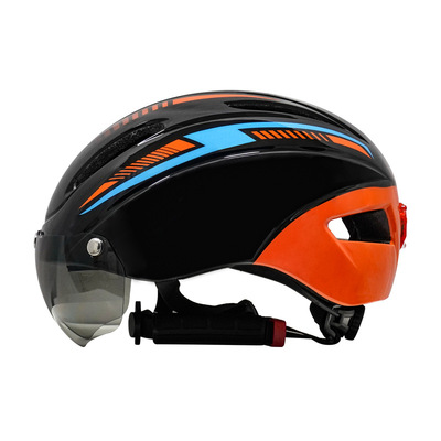 Goggles Riding Bicycle Bicycle Helmet Mountain bike Bicycle Helmet Taillight Skating Helmet Foreign trade