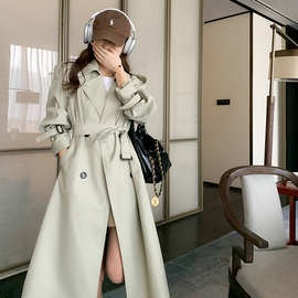 2023春季新款韩版休闲中长款风衣女高级感大衣小个子英伦风外套