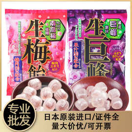 日本进口爆款推荐理本生梅饴喜糖儿童水果糖网红夹心结婚糖果批发