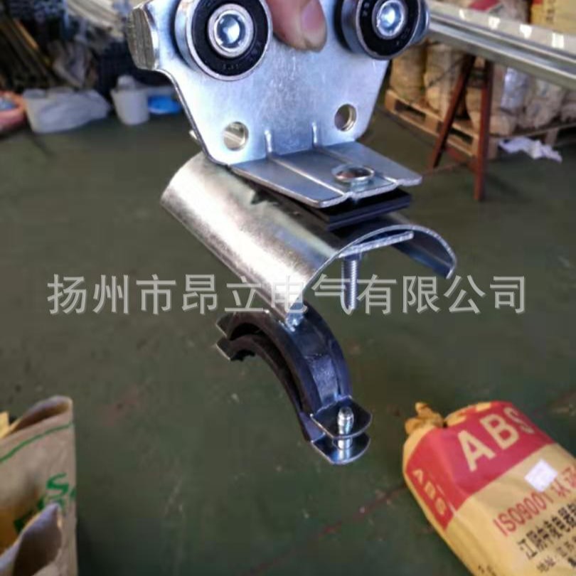 C型钢轨道滑轮 吊水管 电缆线 气管 移动供水滑轮 C型钢水管滑车