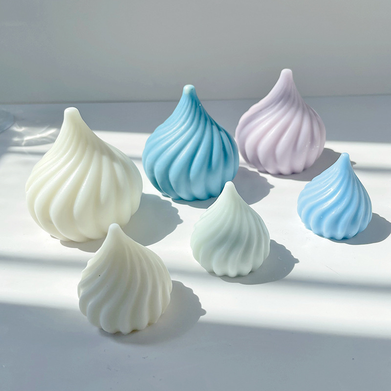 Creativo ciclón cebolla vela de silicona DIY jabón hecho a mano aromaterapia fragante piedra regalo molde