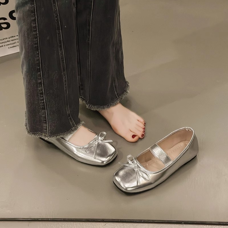 Niñas zapatos blancos claros de verano 2026 nuevos zapatos de princesa de cuero de viento Mary Jane image 3