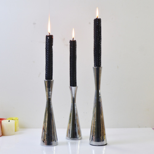 Cross-border supply iron candlestick set iron small waist candlestick ornaments table decoration western food American candlestick
