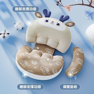 U-Shaped Pillow Cushion Special Product for Abdominal Support, Four-Season Side Sleeping Pillow, Waist-Protecting Side Sleeping Pillow for Pregnant Women