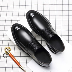 牛皮男鞋厚底內增高10cm休閒皮鞋男真皮商務正裝男士皮鞋英倫潮鞋