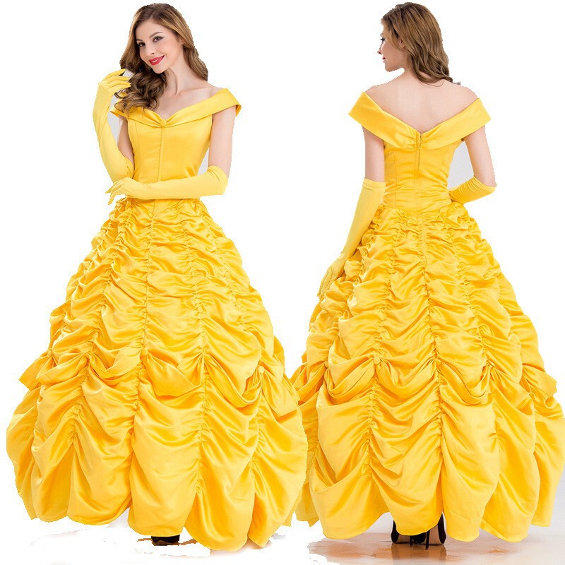 Beauty and the Beast cosplay Princess Bell Dress Princess Bell Dress cosplay Clothing Women