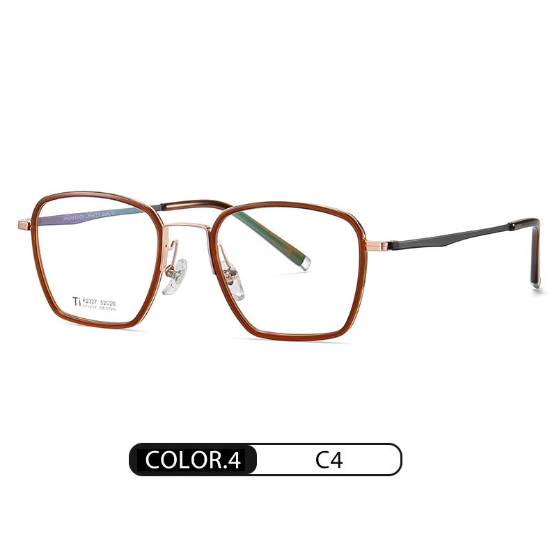 2022 nuevo gafas Marcos moda masculina placa plana espejo hembra r2327 desmontable tornillo titanio Gafas