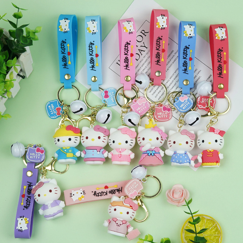 New Sanrio KT Cat Keychain Hello Kitty Doll Bag Pendant Gift Hello Kitty Pendant