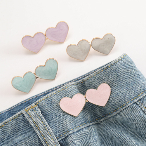 Love dopamine color button tool-free removable seam-free button trousers waistline large change small waist artifact