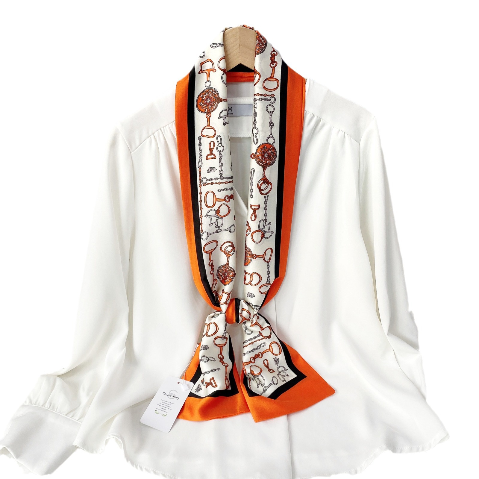 Ropa profesional de mujeres urbanas temperamento de moda con bufandas de correa de ángulo plano para enviar a mamá bufandas de moda caja de regalo