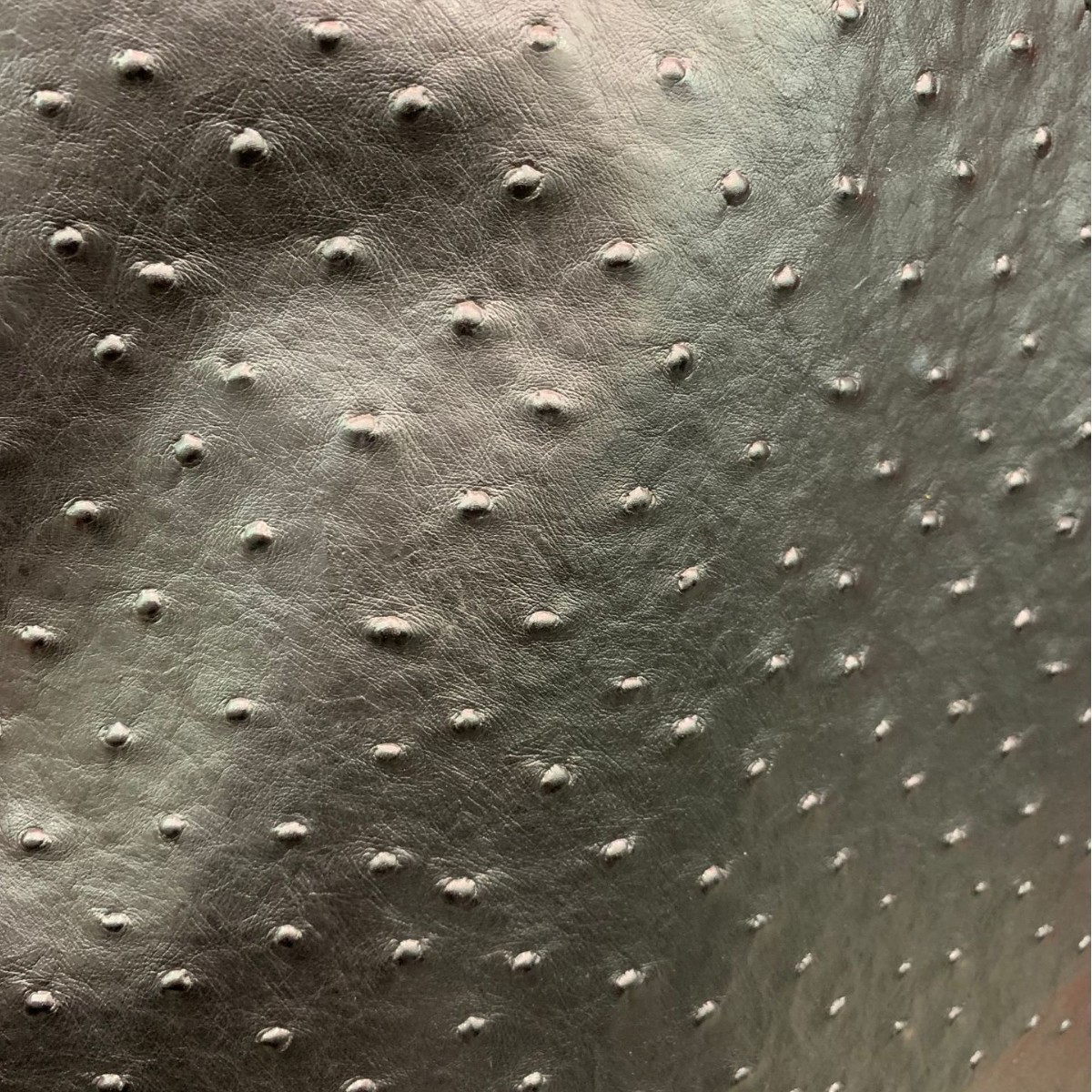 牛二层鸵鸟纹箱包