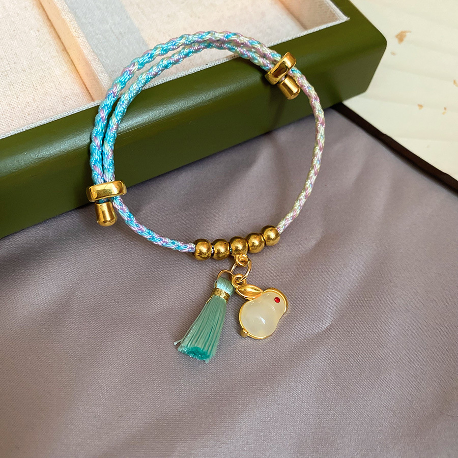 Dragon Boat Festival colorido cuerda tejida bolsa de la suerte colgante pulsera nueva pulsera de todo fósforo de moda china joyería de alta gama de nicho